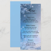 Soft Winter Daydream Trouwmenu Menu (Voorkant / Achterkant)