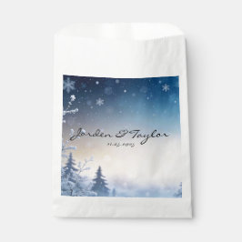 Soft Winter Daydream Wedding Favor Bags Bedankzakje