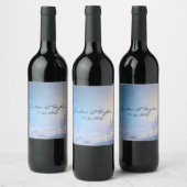 Soft Winter Daydream Wine Label Wijn Etiket (Flessen)