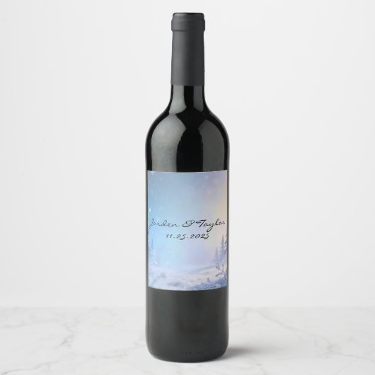 Soft Winter Daydream Wine Label Wijn Etiket (Voorkant)