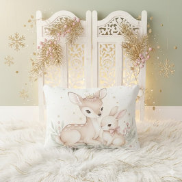 Soft Winter Dreams – MerryMist Girls | Deer & Bunn Accent Kussen