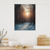 Soft Winter Light – Minimalist Calm Art Print (Keuken)