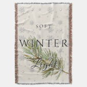 Soft Winter Light w/ Pine Branch and Snow Deken (Voorkant Verticaal)