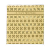 Soft Yellow Butterbloom Patroon Notitieblok (Voorkant)