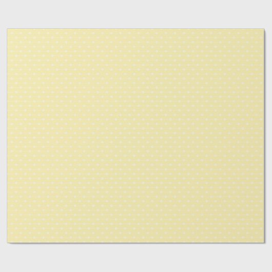 Soft Yellow Dot Stripe Pattern for Baby Gifts Cadeaupapier (Vlak)