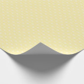 Soft Yellow Dot Stripe Pattern for Baby Gifts Cadeaupapier (Hoek)