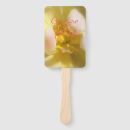 Soft Yellow Floral Wedding Handwaaier