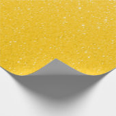 Soft Yellow Glitter Print Cadeaupapier (Hoek)