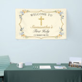 Soft Yellow Gold Cross 1st Community Welkom Spandoek (Beurs)