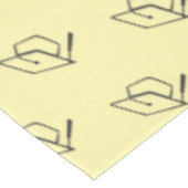 Soft Yellow Modern Graduation Photo Cap Pattern Tafelkleed (Gekanteld)