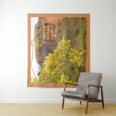 Soft Yellow Palo Verde Blossom Desert Mountains Wandkleed (In situ)