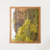 Soft Yellow Palo Verde Blossom Desert Mountains Wandkleed (Voorkant)