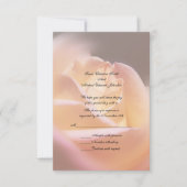 Soft Yellow Rose Floral Wedding  RSVP Kaartje (Voorkant)
