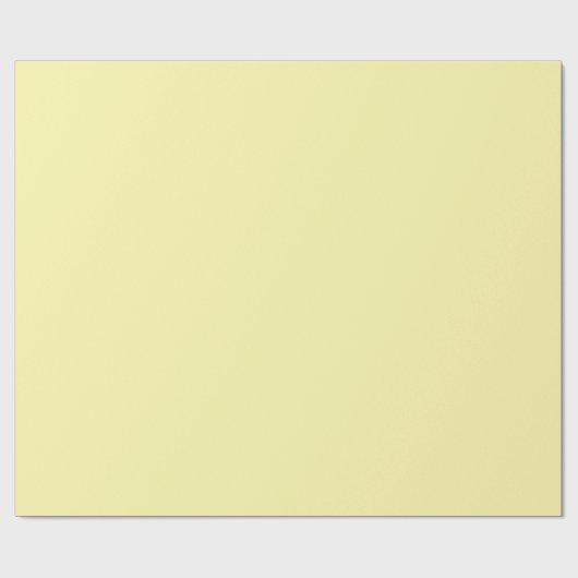 Soft Yellow Solid Wrapping Paper Roll Cadeaupapier (Vlak)