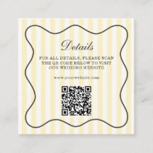 Soft Yellow Stripes QR Code