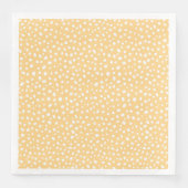 Soft Yellow Uneven Dots Graphic Design Servet (Voorkant)