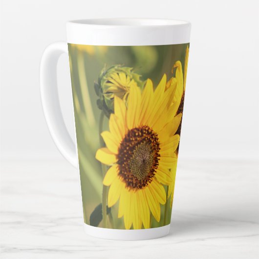 Soft Yellow Wild Sunflowers and Bees Photograph Latte Mok (Linkerhoek)