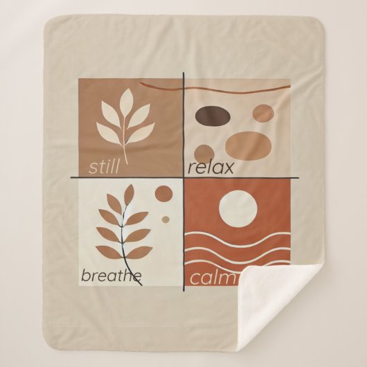 Soft Zen Retreat Sherpa Blanket Sherpa Deken (Voorkant)
