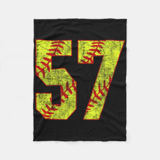 Softbal #57 Fastpitch Softbal Moeder Nummer 57 Spe Fleece Deken