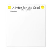 Softbal advies voor het Afstudeerder Notitieblok (Voorkant)