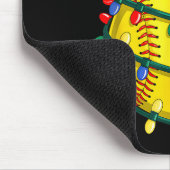 Softbal Bal Sinterklaas Hoed Kerst Softbal Kerstmi Muismat (Hoek)