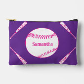 Softbal Bat en Ball Roze en Paarse Etui (Voorkant)