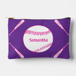 Softbal Bat en Ball Roze en Paarse Etui