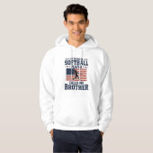 Softbal Broer Patriottisch Vintage Gravure Shirt (Voorkant volledig)