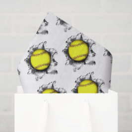 Softbal cadeau tissuepapier