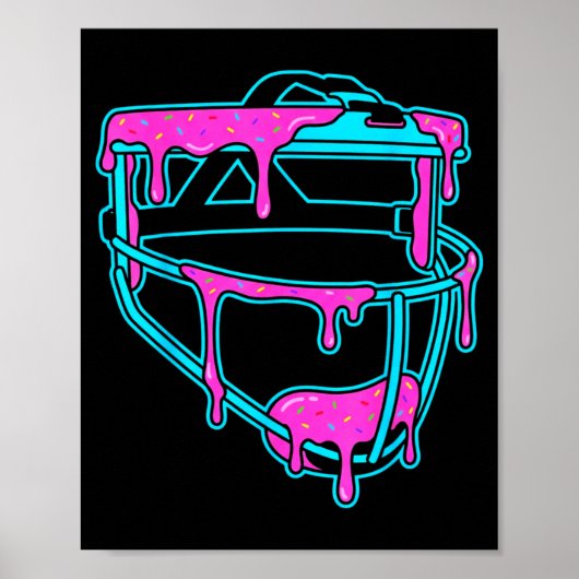 Softbal Catcher Druppel Ijs Masker Strooigoed Gam Poster (Voorkant)
