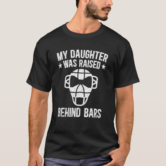 Softbal Catcher Moeder Grappige Moeder Van Een Sof T-shirt (Voorkant)
