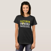 Softbal Catcher Oma van een Softbal Catcher Def T-shirt (Voorkant volledig)