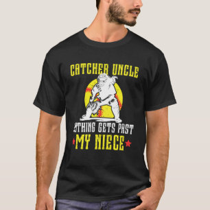 Softbal Catcher Oom Trotse Oom Van Een Softbal C T-shirt