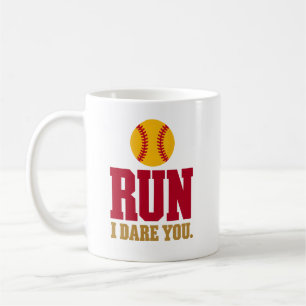 Softbal Catcher Run I Dare You Rommelpraat Koffiemok