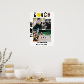 Softbal Coach Afscheid Senioren Afstuderen Poster (Keuken)