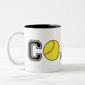 Softbal coach dank u geschenk koffie mok (Links)