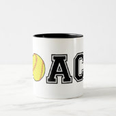 Softbal coach dank u geschenk koffie mok (Center)