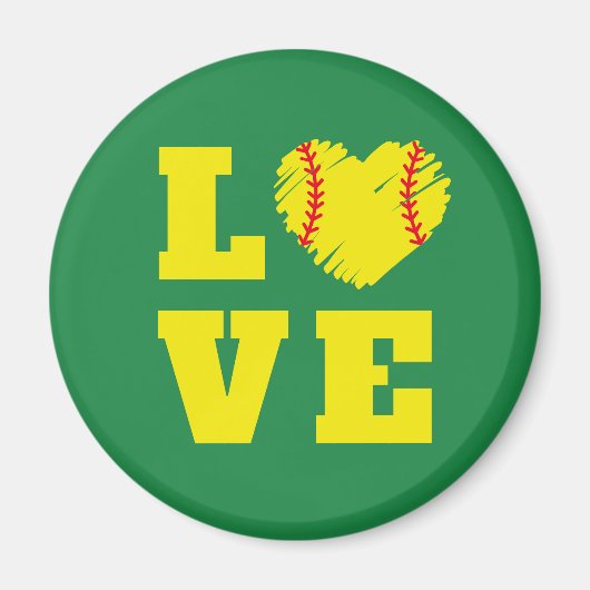 Softbal Coach Speler Team  Magneet (Voorkant)