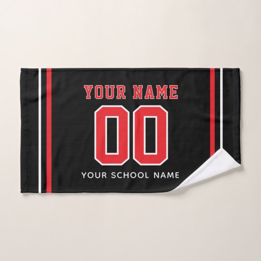 Softbal Custom Shirt Nummer & Naam, Team Cadeau Handdoek (Handdoek)