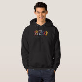 Softbal de hele dag speler hoodie (Voorkant volledig)