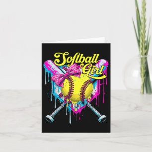 Softbal Drip Meisjes Ice Cream Drip Jeugd Meisje C Kaart
