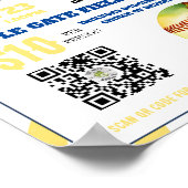 Softbal Evenement Fondsenwerving School Kerk Coach Poster (Hoek)