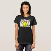 Softbal Fans Leopard Vrouwen Softbal Moeder Kind T-shirt (Voorkant volledig)