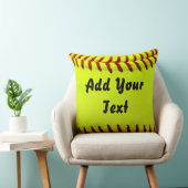 Softbal Geel Softbal Sportteam Coach Kussen (Stoel)