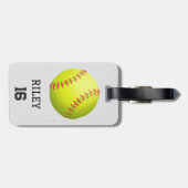 Softbal Gepersonaliseerde Custom Team Bag Label Gi Bagagelabel (Achterkant horizontaal)