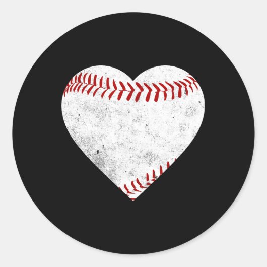 Softbal Gift T-shirt Ronde Sticker (Voorkant)