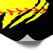 Softbal Grafiek _1 Poster (Hoek)