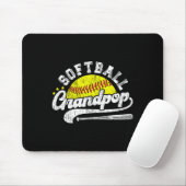 Softbal Grootvader Van Een Softbalspeler Grootvade Muismat (Met muis)