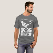 Softbal Hond familie vrienden T-shirt (Voorkant volledig)