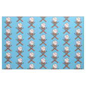 Softbal / Honkbal Jolly Roger als illustratie Stof (Fat Quarter)